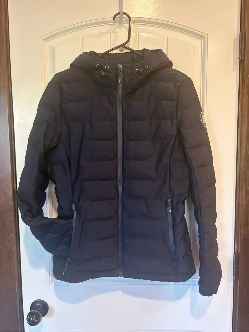 Cutter & Buck Women’s Black Quilted Hooded Puffer Jacket